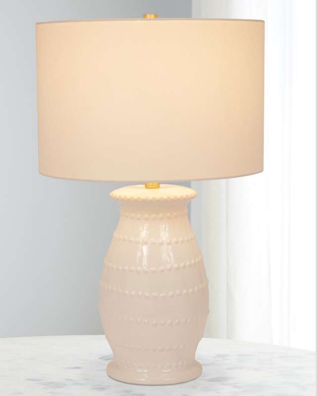 Caleb Ceramic Table Lamp with Linen Shade